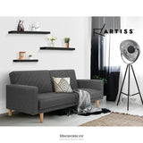 ARTISS FLOATING WALL SHELF SET OF 3 BLACK