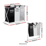 ARTISS LAUNDRY BASKET HAMPER LARGE FOLDABLE WASHING CLOTHES