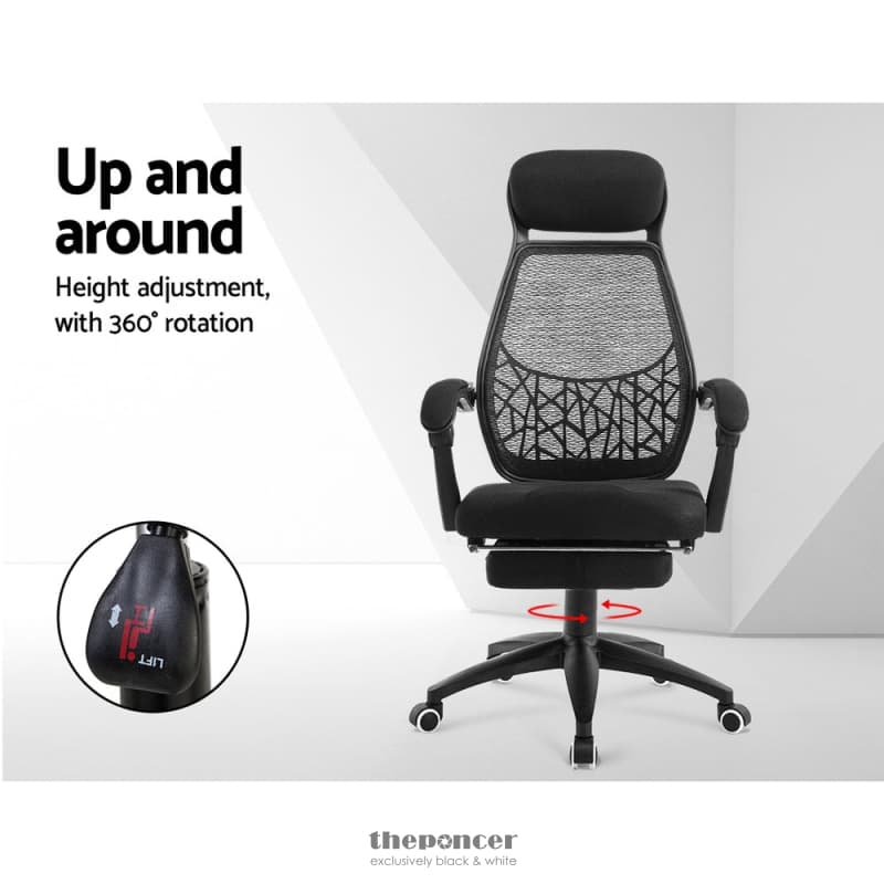 ARTISS MESH OFFICE CHAIR RECLINER BLACK