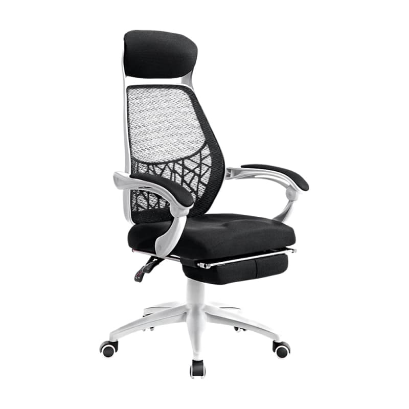 ARTISS MESH OFFICE CHAIR RECLINER BLACK WHITE