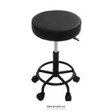 ARTISS ROUND SALON STOOL STOOLS BLACK SWIVEL BARBER HAIR