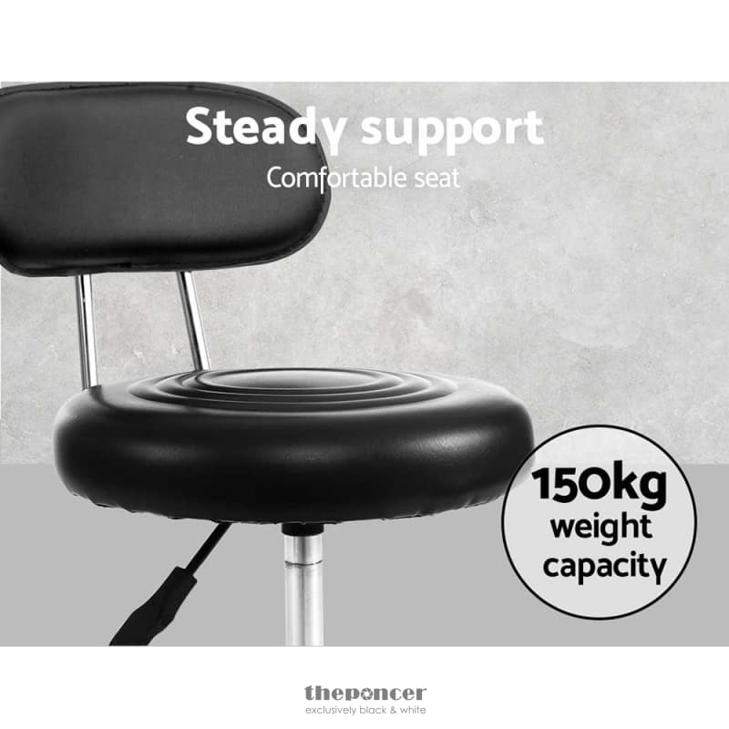 ARTISS SALON STOOL SWIVEL CHAIR BACKREST BARBER