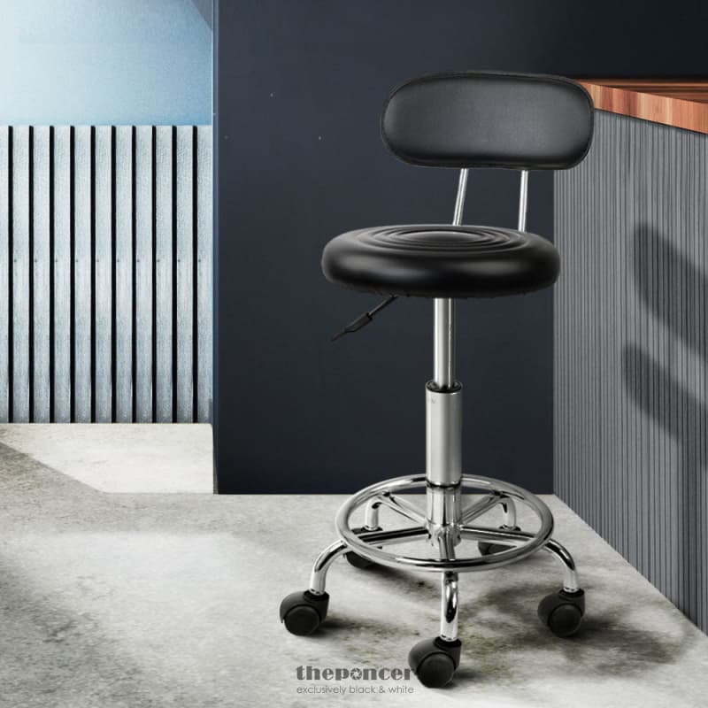 ARTISS SALON STOOL SWIVEL CHAIR BACKREST BARBER