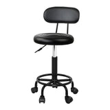 ARTISS SALON STOOL SWIVEL CHAIRS WITH BACK BARBER BEAUTY