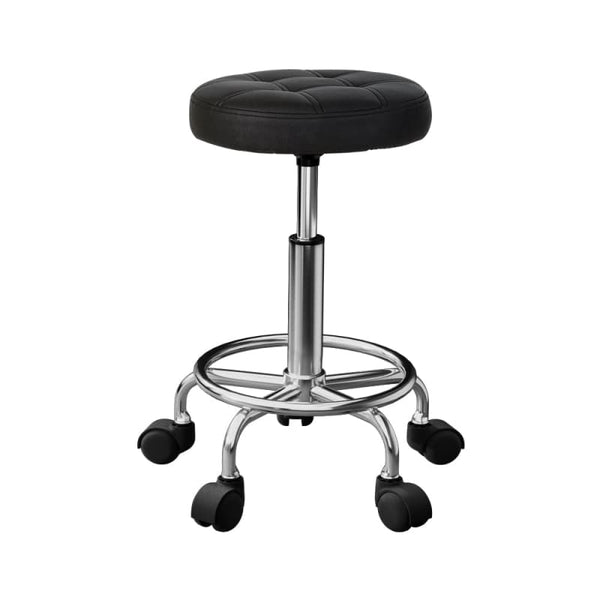 ARTISS SALON STOOL SWIVEL HEIGHT ADJUSTABLE ROUND BARBER