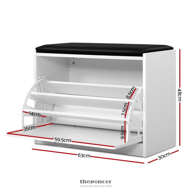 ARTISS SHOE CABINET BENCH SHOES STORAGE RACK ORGANISER