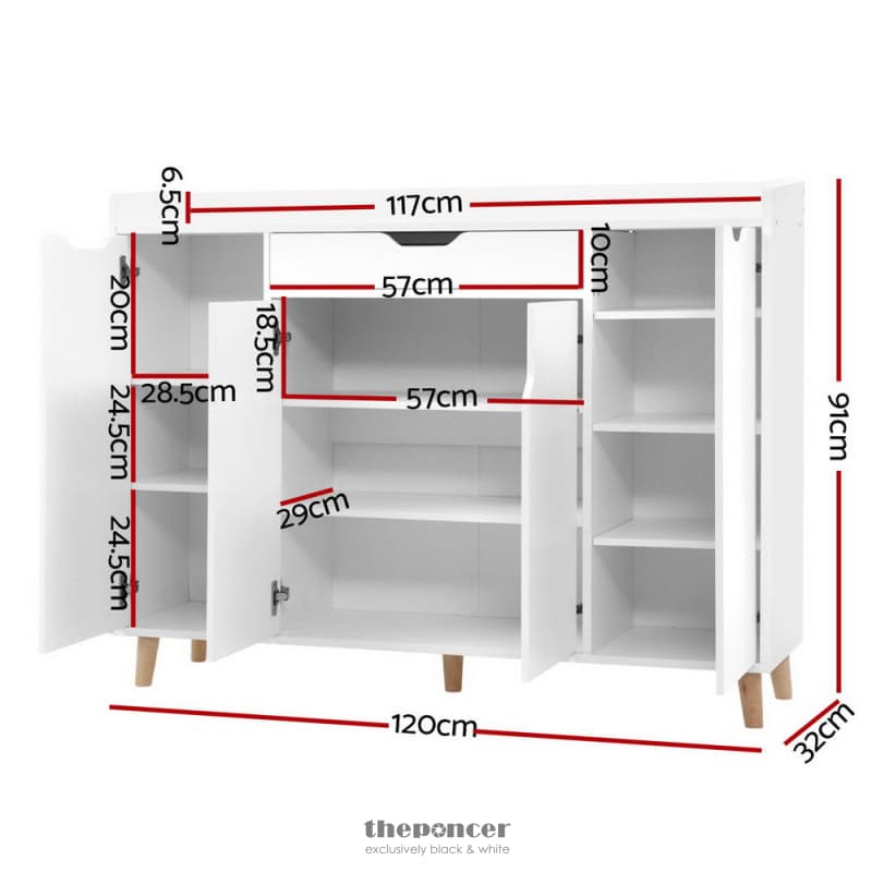 ARTISS SHOE CABINET SHOES STORAGE RACK 120CM ORGANISER