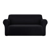 ARTISS SOFA COVER COUCH COVERS 3 SEATER STRETCH BLACK