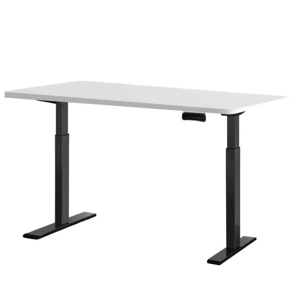 ARTISS STANDING DESK MOTORISED DUAL MOTOR WHITE 120CM