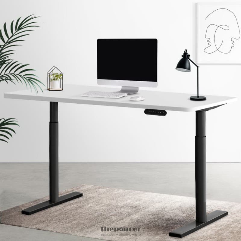 ARTISS STANDING DESK MOTORISED ELECTRIC DUAL MOTOR WHITE