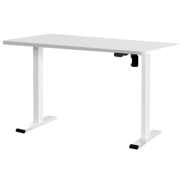 ARTISS STANDING DESK MOTORISED SIT STAND DESKS WHITE 120CM