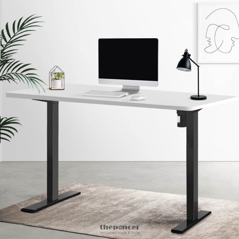 ARTISS STANDING DESK MOTORISED WHITE 120CM