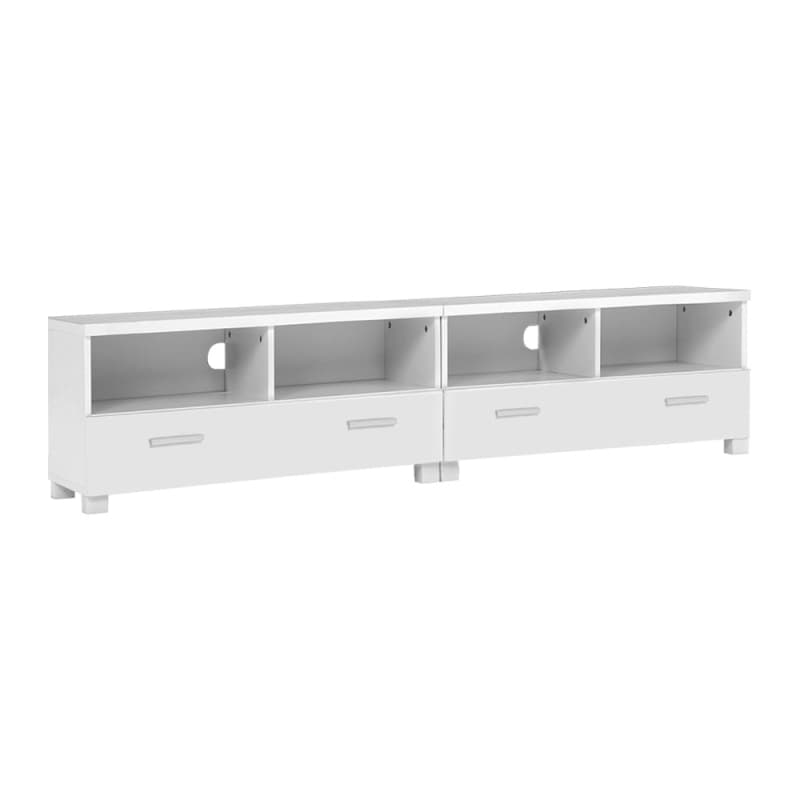 ARTISS TV CABINET ENTERTAINMENT UNIT 180CM WHITE EDDIE