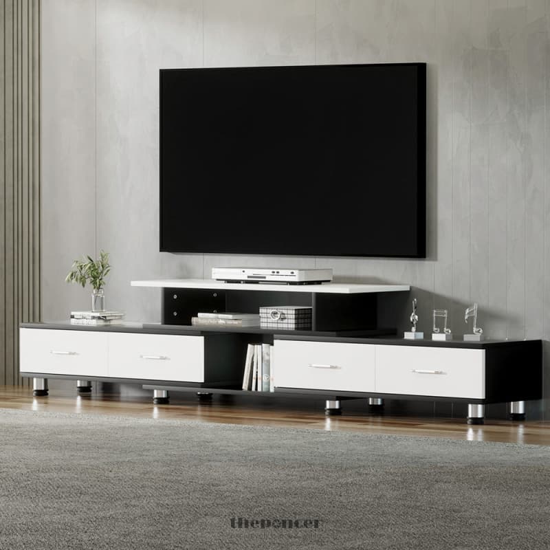 ARTISS TV CABINET ENTERTAINMENT UNIT STAND WOODEN 160CM