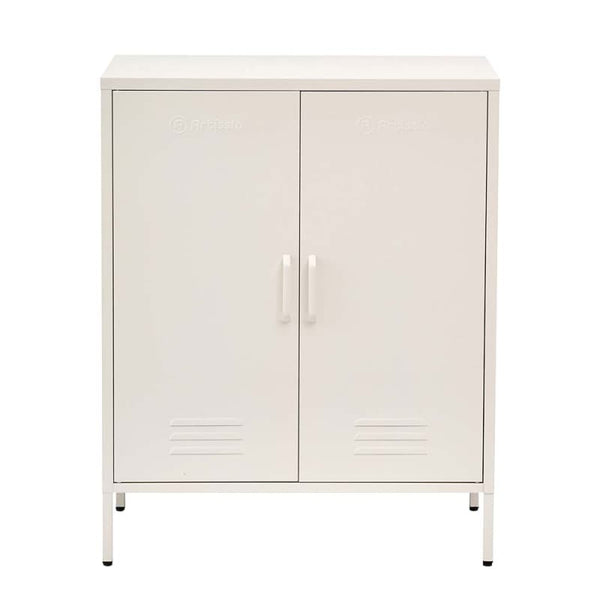 ARTISSIN BUFFET SIDEBOARD METAL CABINET - SWEETHEART WHITE