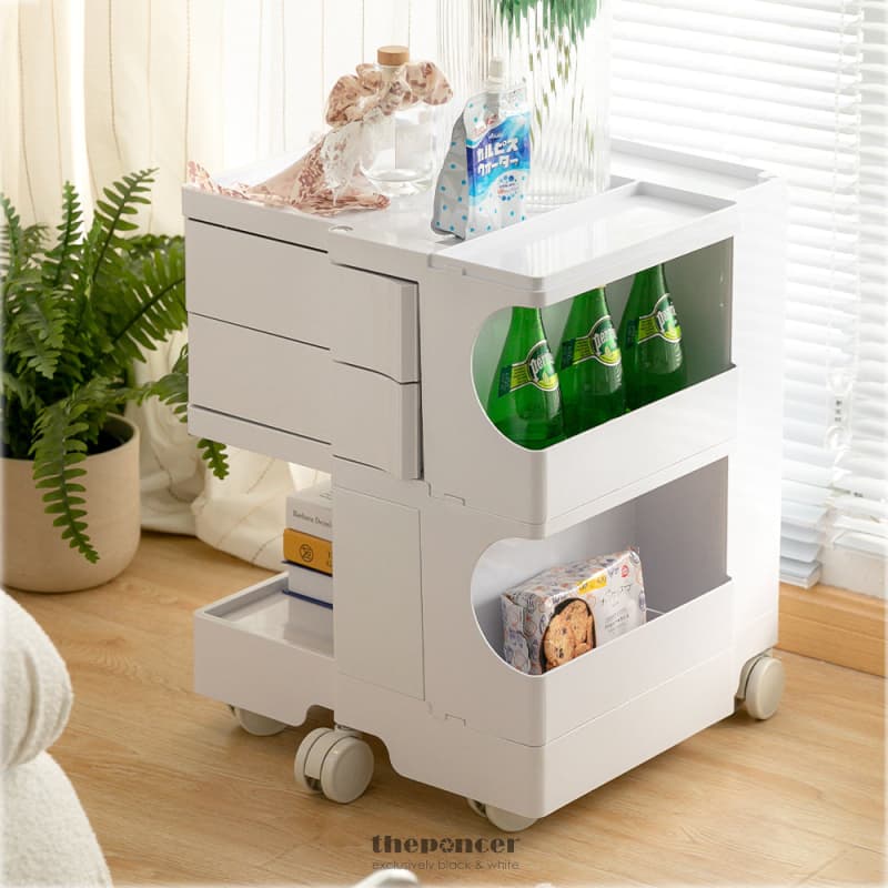 ARTISSIN STORAGE TROLLEY BEDIDE TABLE 3 TIER CART BOBY