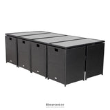 BALI 13PC OUTDOOR DINING SET-BLACK