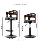 BAR STOOLS KITCHEN BAR STOOL LEATHER BARSTOOLS SWIVEL GAS