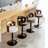 BAR STOOLS KITCHEN BAR STOOL LEATHER BARSTOOLS SWIVEL GAS