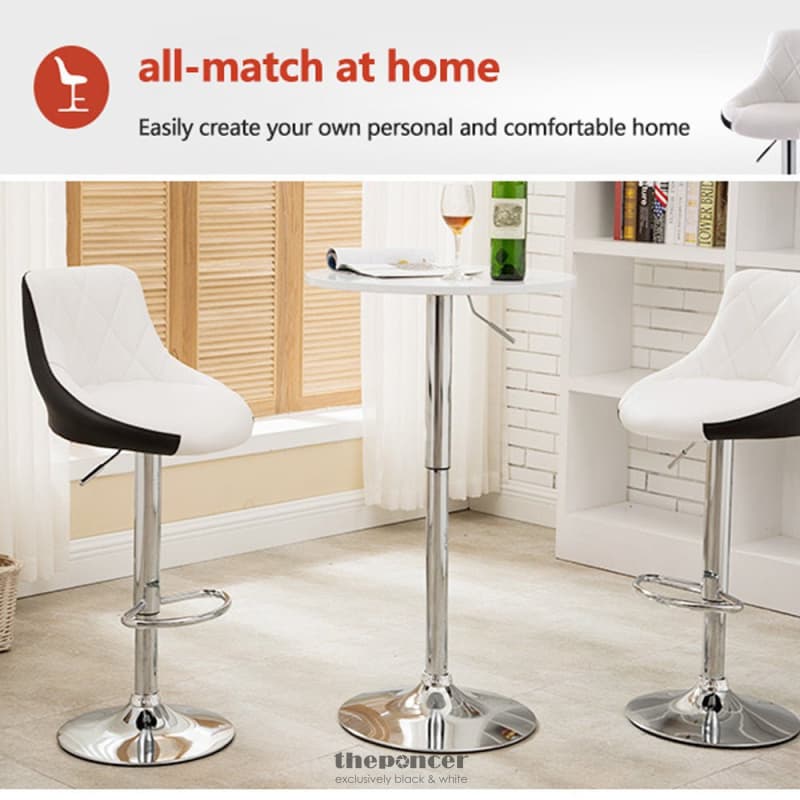 BAR STOOLS KITCHEN STOOL LEATHER BARSTOOLS SWIVEL GAS LIFT