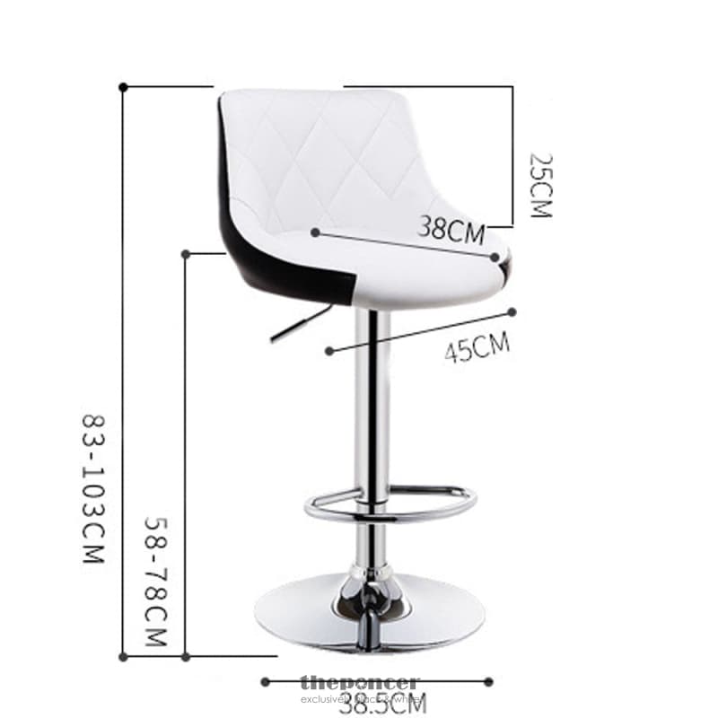 BAR STOOLS KITCHEN STOOL LEATHER BARSTOOLS SWIVEL GAS LIFT