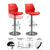 BAR STOOLS KITCHEN BAR STOOL LEATHER BARSTOOLS SWIVEL GAS