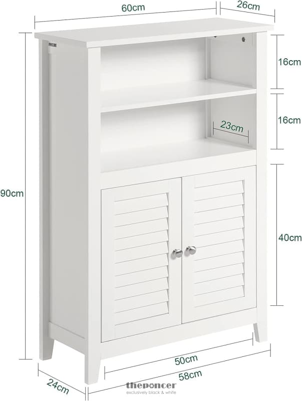 BATHROOM CABINET SHELF STORAGE UNIT