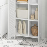 BATHROOM STORAGE CABINET 3 SHELVES 1 DOOR