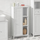 BATHROOM STORAGE CABINET 3 SHELVES 1 DOOR