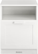 BEDSIDE TABLE SHELF DRAWER WHITE