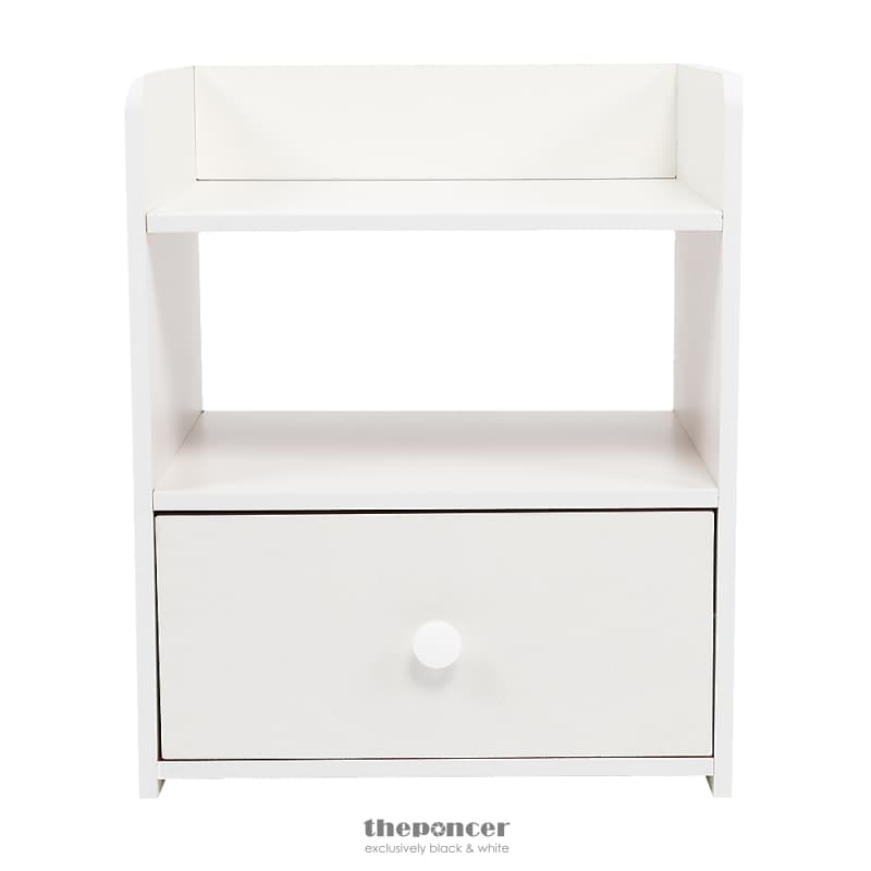 BEDSIDE TABLES SIDE TABLE NIGHTSTAND STORAGE DRAWER SHELF