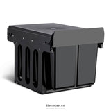 CEFITO 2X15L PULL OUT BIN - BLACK