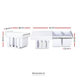 CEFITO 2X15L PULL OUT BIN - WHITE