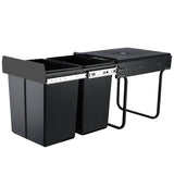 CEFITO 2X20L PULL OUT BIN - BLACK