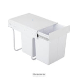 CEFITO 2X20L PULL OUT BIN - WHITE