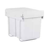 CEFITO 2X20L PULL OUT BIN - WHITE