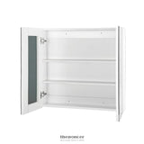CEFITO BATHROOM MIRROR CABINET 600X720MM WHITE