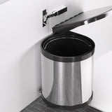 CEFITO KITCHEN SWING OUT PULL OUT BIN STAINLESS STEEL