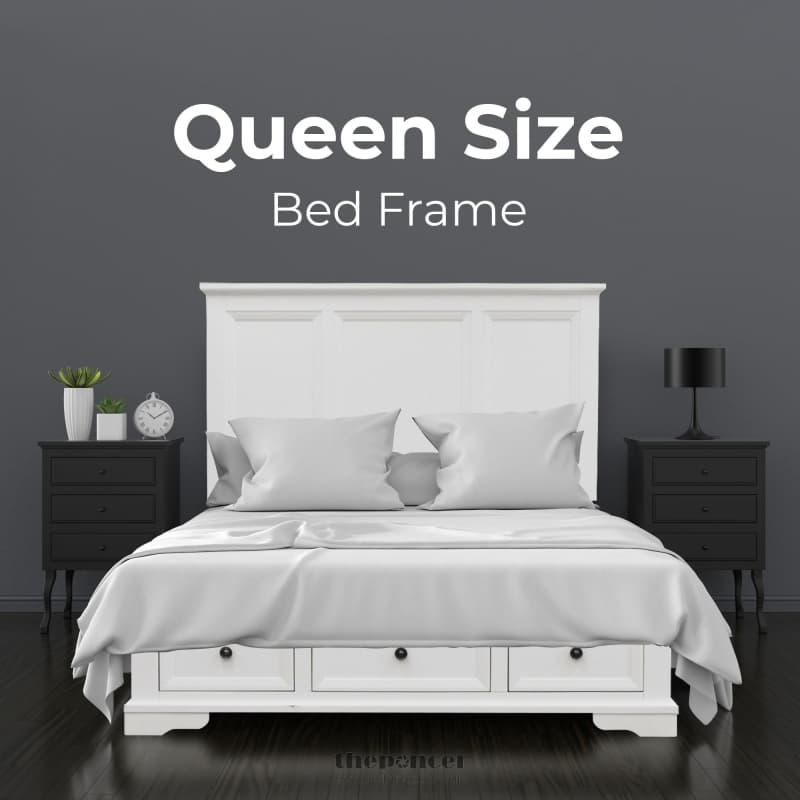 CELOSIA QUEEN SIZE BED FRAME TIMBER MATTRESS BASE