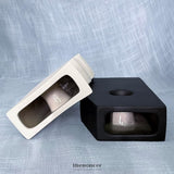 CERAMIC SET OF 2 MODERN BLACK AND WHITE VASES FOR HOME DCOR