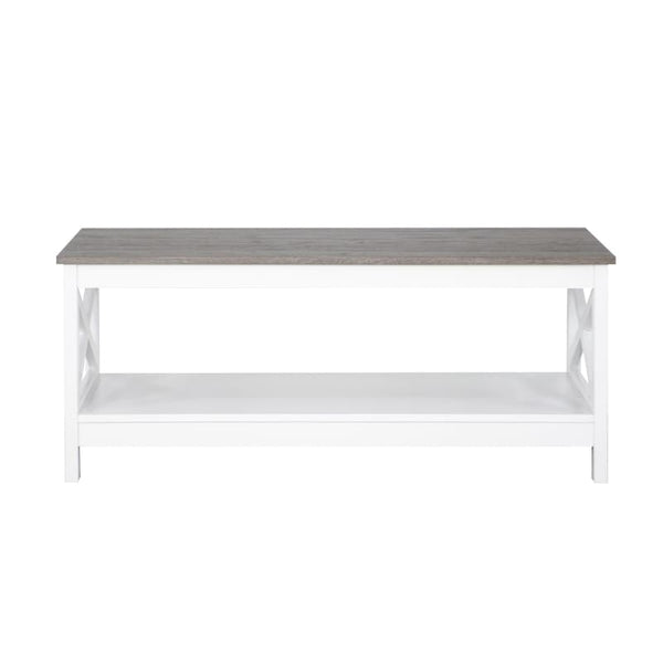 COASTAL COFFEE TABLE IN WHITE AND GREY