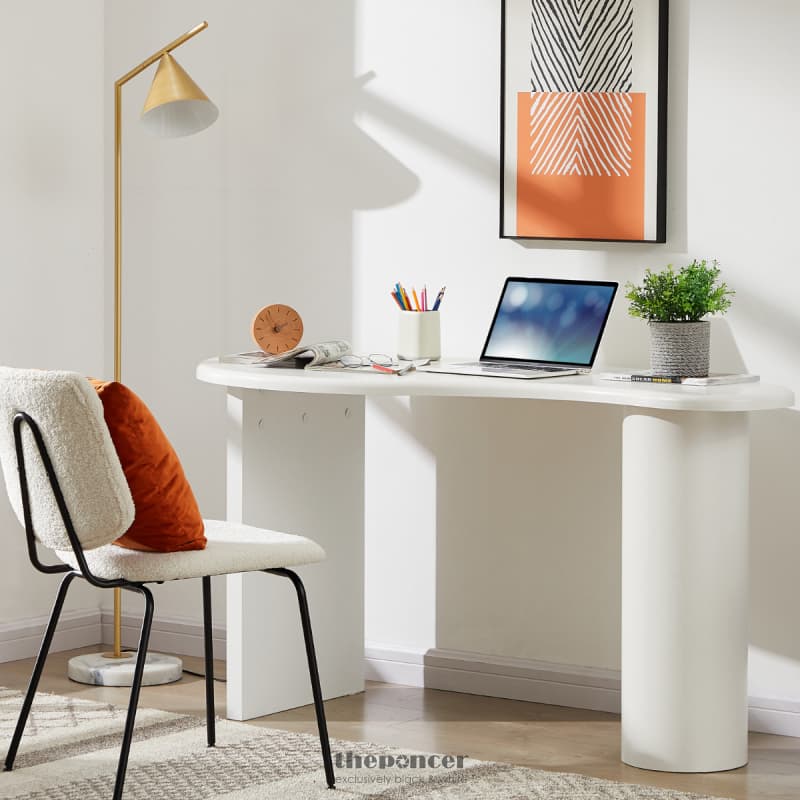 COBBLE WHITE OFFICE DESK