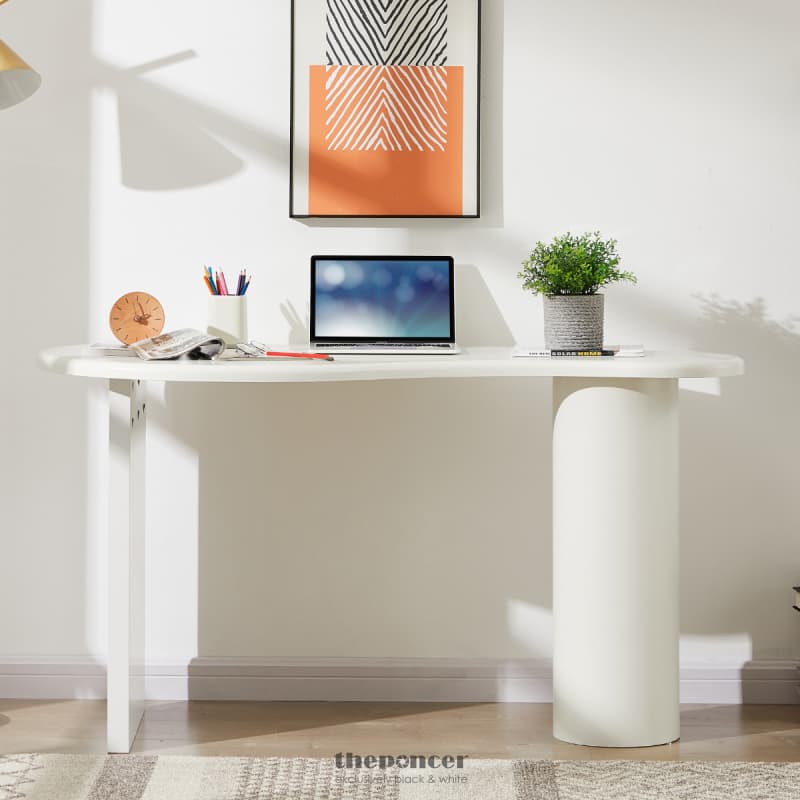 COBBLE WHITE OFFICE DESK