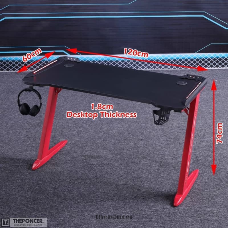 D2105 140CM GAMING DESK DESKTOP PC COMPUTER DESKS RACING