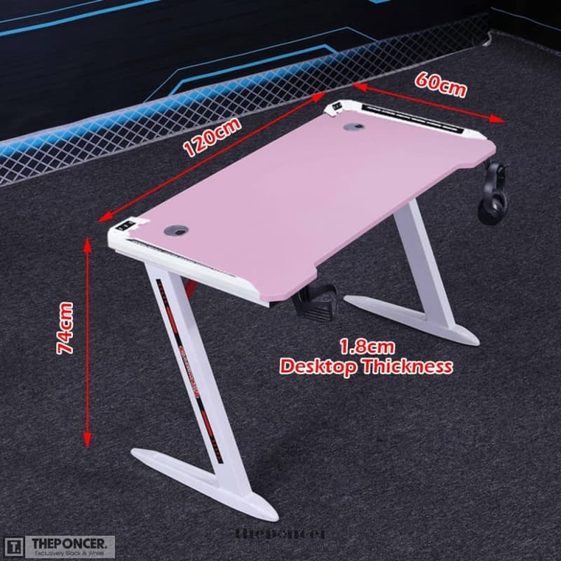 D2105 140CM GAMING DESK DESKTOP PC COMPUTER DESKS RACING