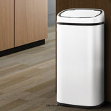 DEVANTI 68L MOTION SENSOR BIN RUBBISH AUTOMATIC WHITE