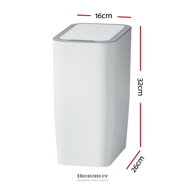 DEVANTI 9L MOTION SENSOR BIN RUBBISH AUTOMATIC WHITE