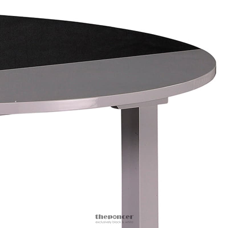 DINING TABLE IN ROUND SHAPE HIGH GLOSSY MDF WOODEN BASE