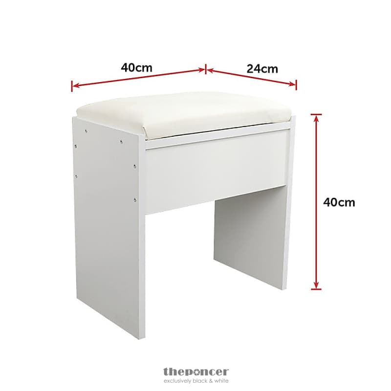 DRESSING TABLE STOOL MIRROR JEWELLERY CABINET MAKEUP