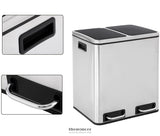 DUAL KITCHEN BIN 2X15L WASTE SEPARATOR